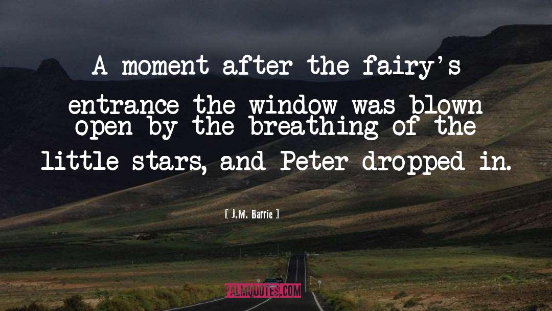 J.M. Barrie Quotes: A moment after the fairy's