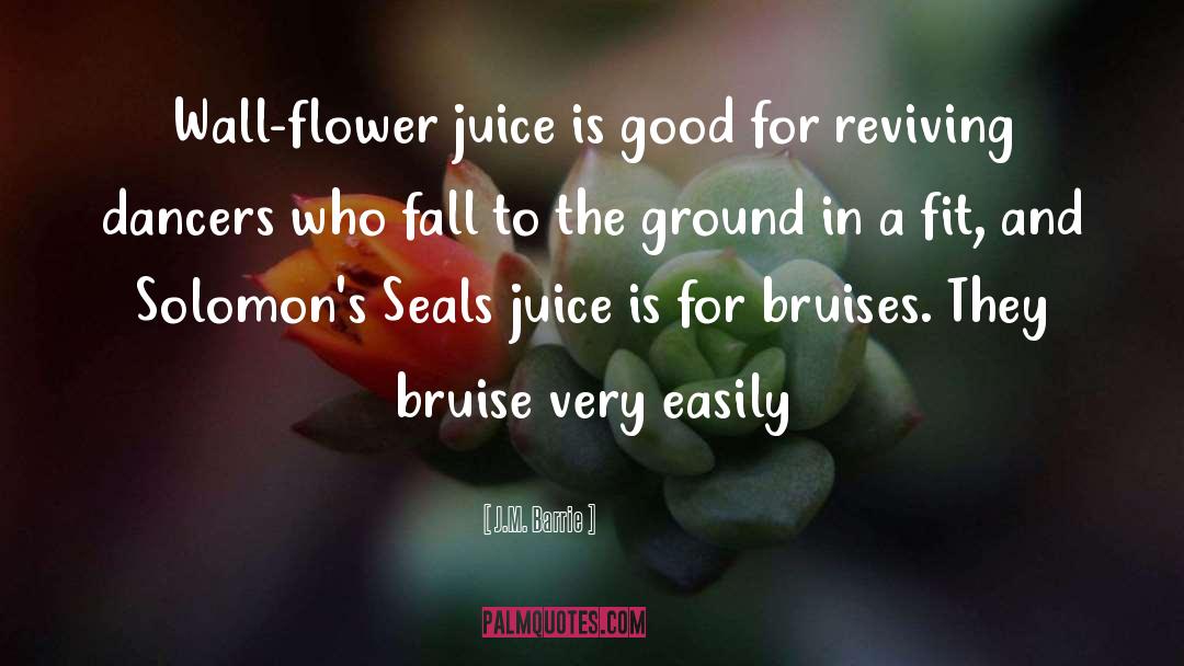 J.M. Barrie Quotes: Wall-flower juice is good for