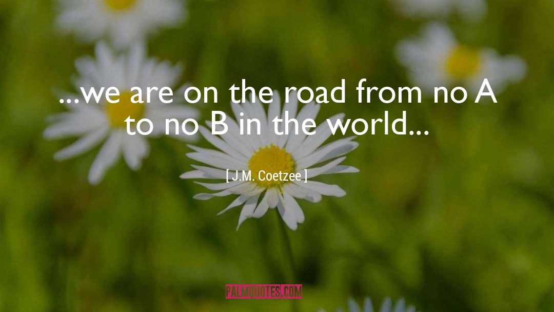 J.M. Coetzee Quotes: ...we are on the road