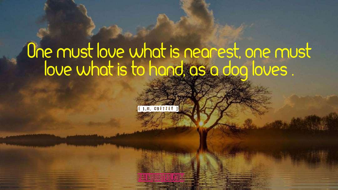 J.M. Coetzee Quotes: One must love what is