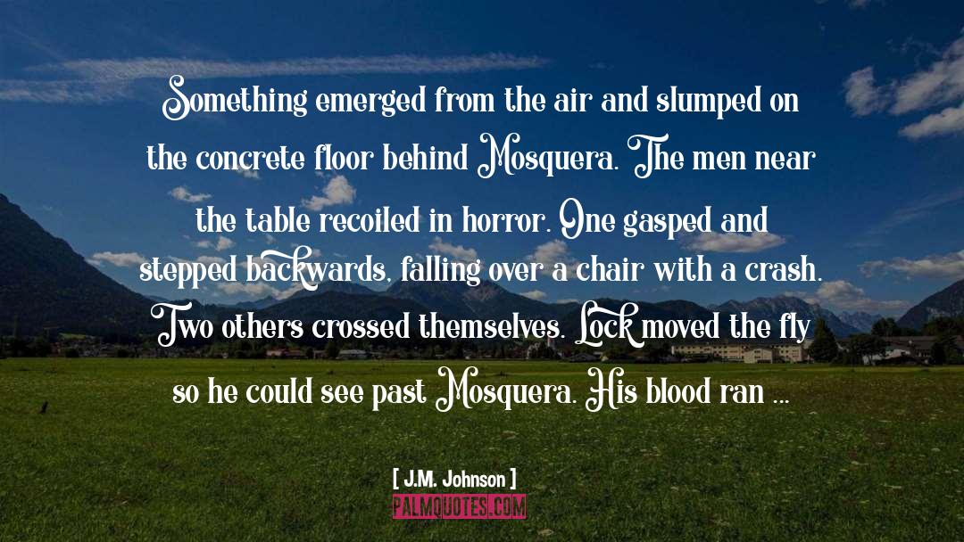 J.M. Johnson Quotes: Something emerged from the air