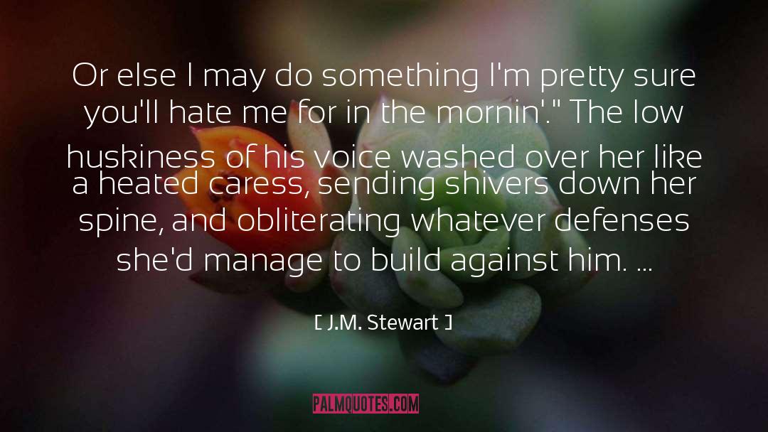 J.M. Stewart Quotes: Or else I may do