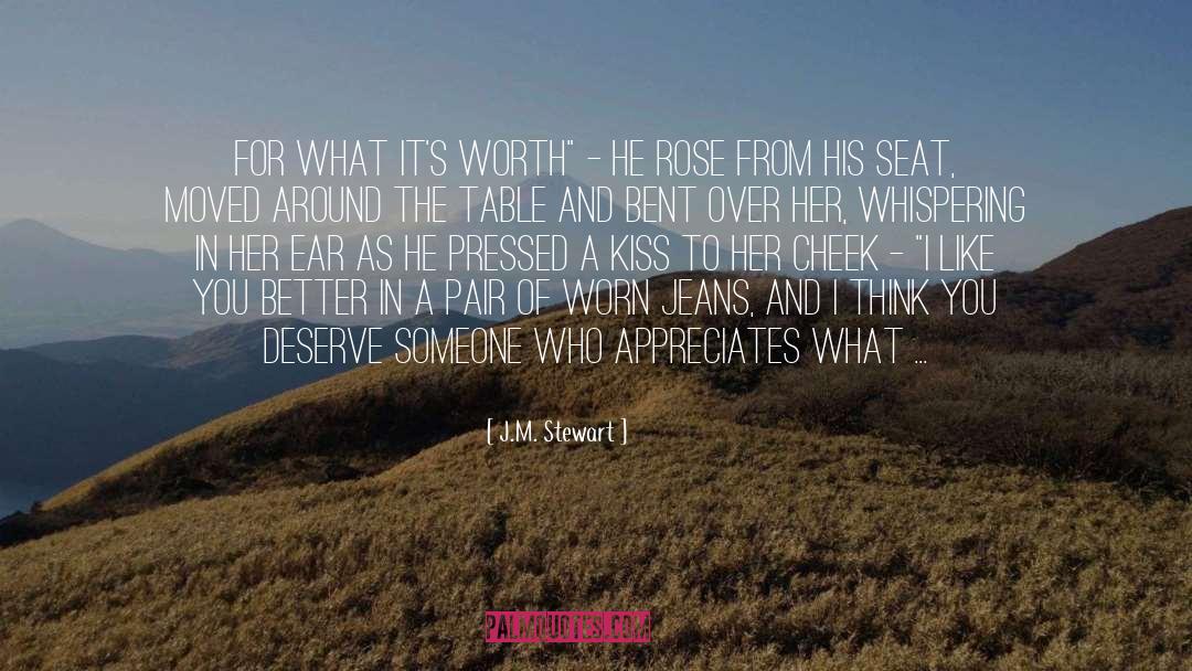 J.M. Stewart Quotes: For what it's worth