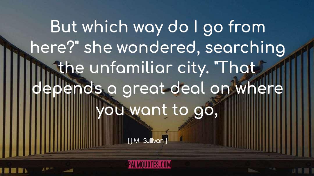 J.M.  Sullivan Quotes: But which way do I