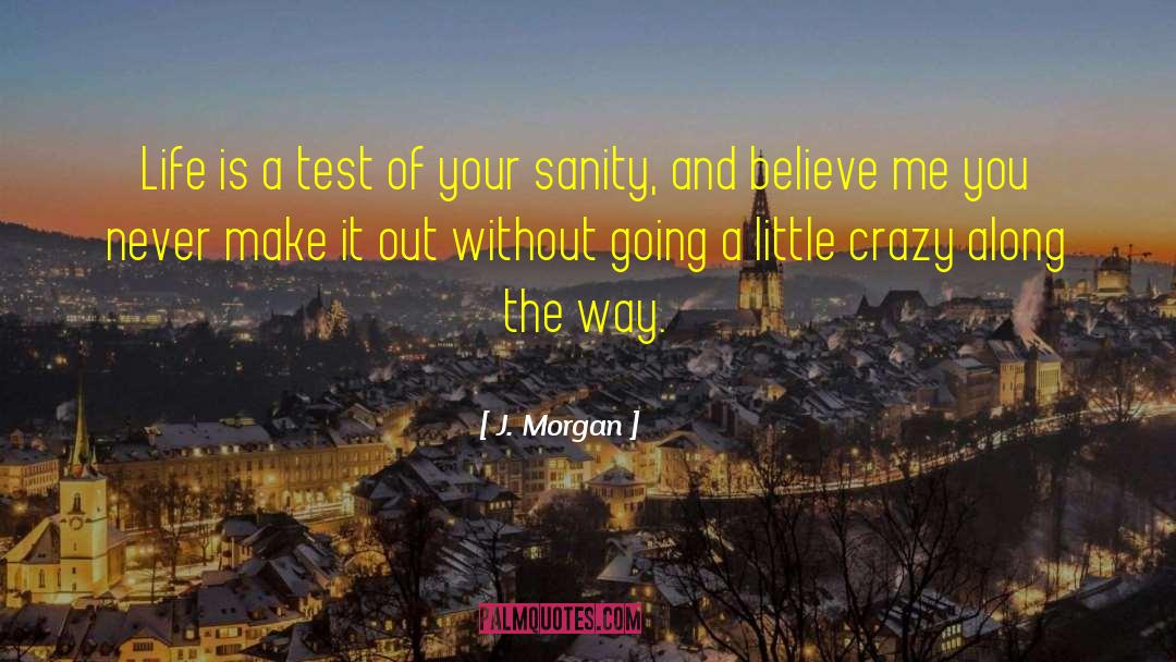 J. Morgan Quotes: Life is a test of
