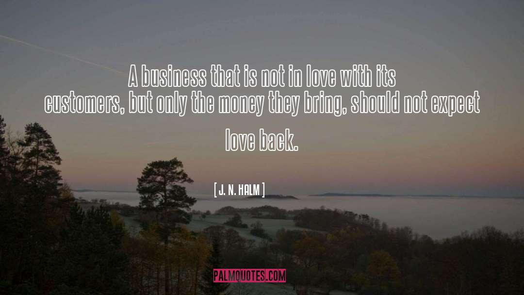 J. N. HALM Quotes: A business that is not