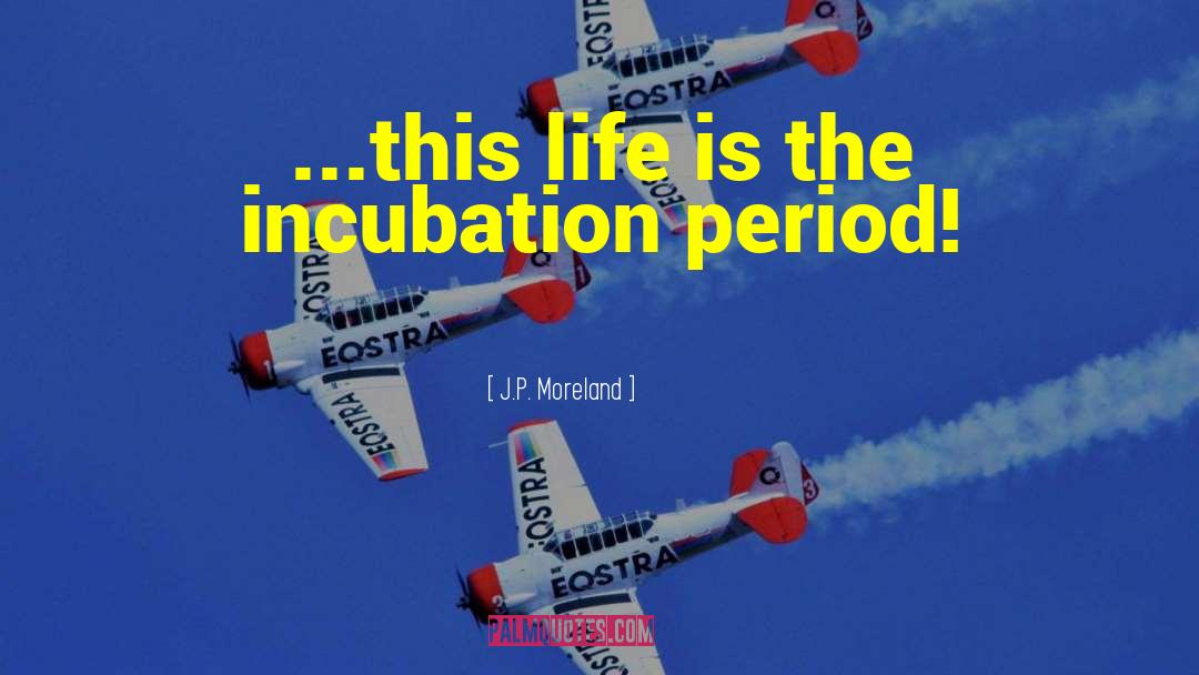 J.P. Moreland Quotes: ...this life is the incubation