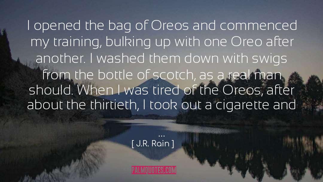 J.R. Rain Quotes: I opened the bag of