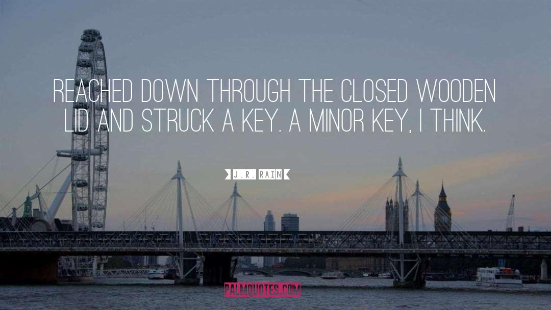 J.R. Rain Quotes: reached down through the closed