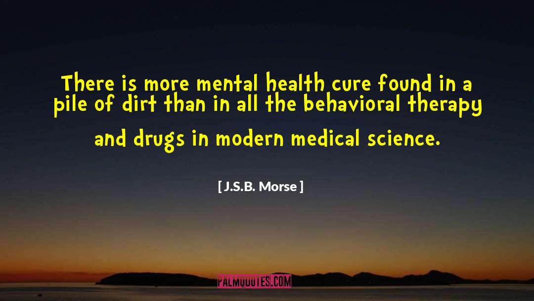 J.S.B. Morse Quotes: There is more mental health