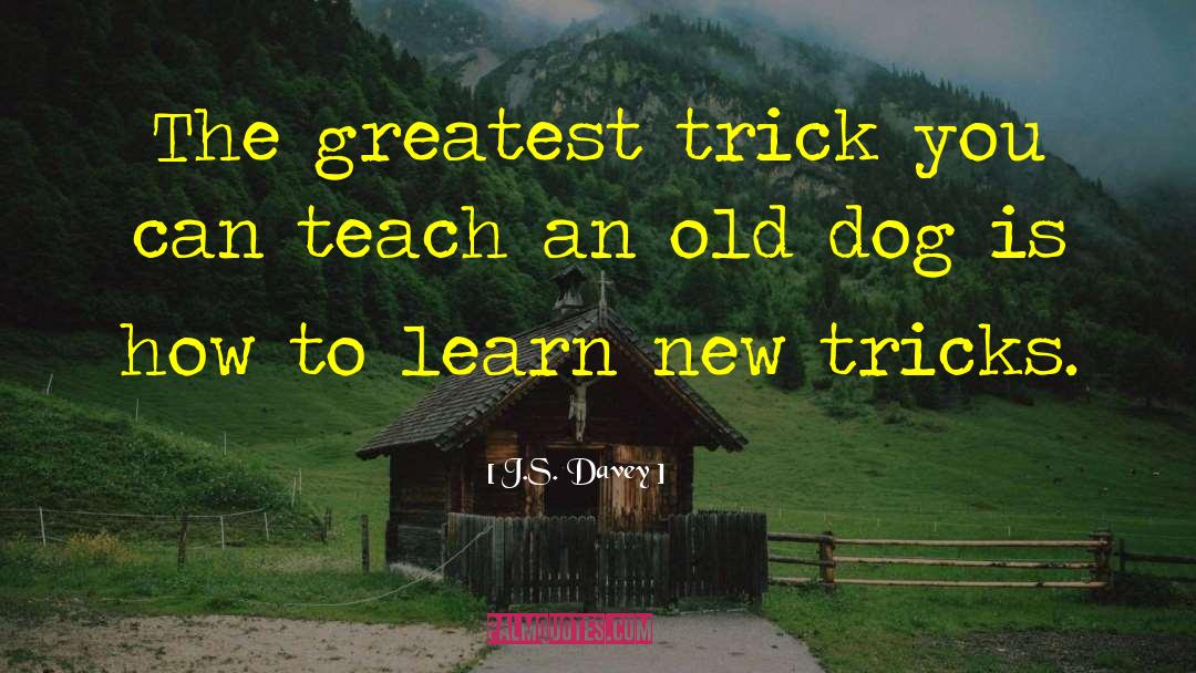 J.S. Davey Quotes: The greatest trick you can