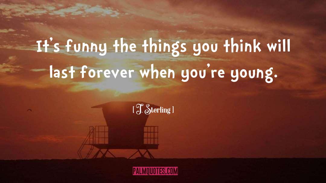 J. Sterling Quotes: It's funny the things you