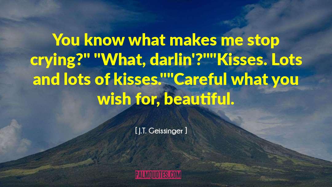 J.T. Geissinger Quotes: You know what makes me