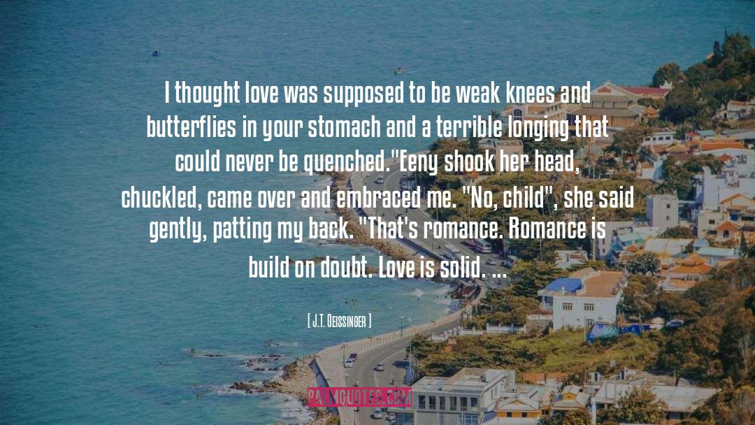 J.T. Geissinger Quotes: I thought love was supposed