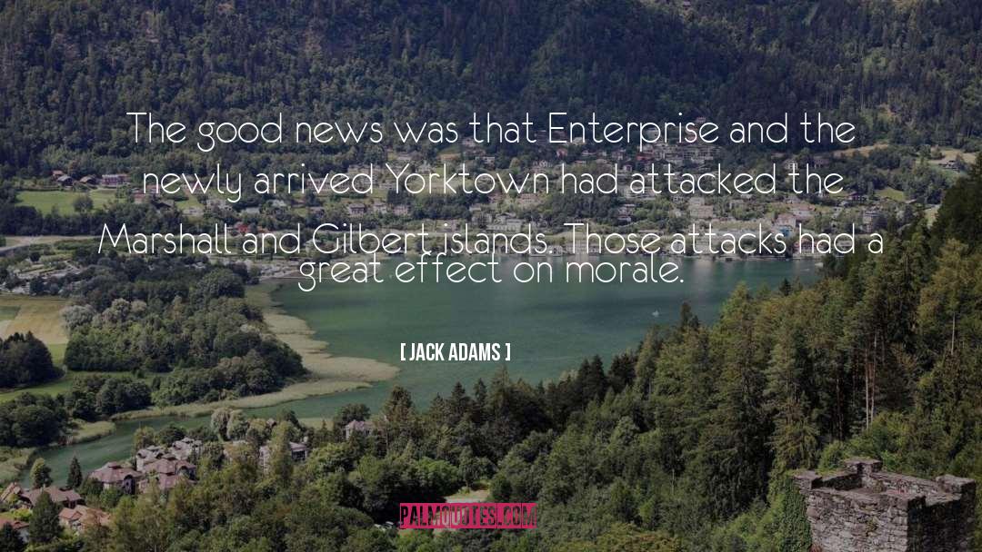 Jack Adams Quotes: The good news was that