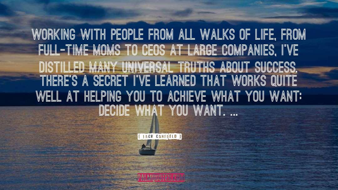 Jack Canfield Quotes: Working with people from all