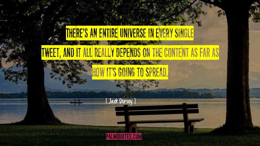 Jack Dorsey Quotes: There's an entire universe in