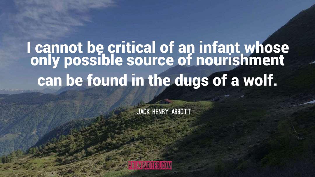 Jack Henry Abbott Quotes: I cannot be critical of