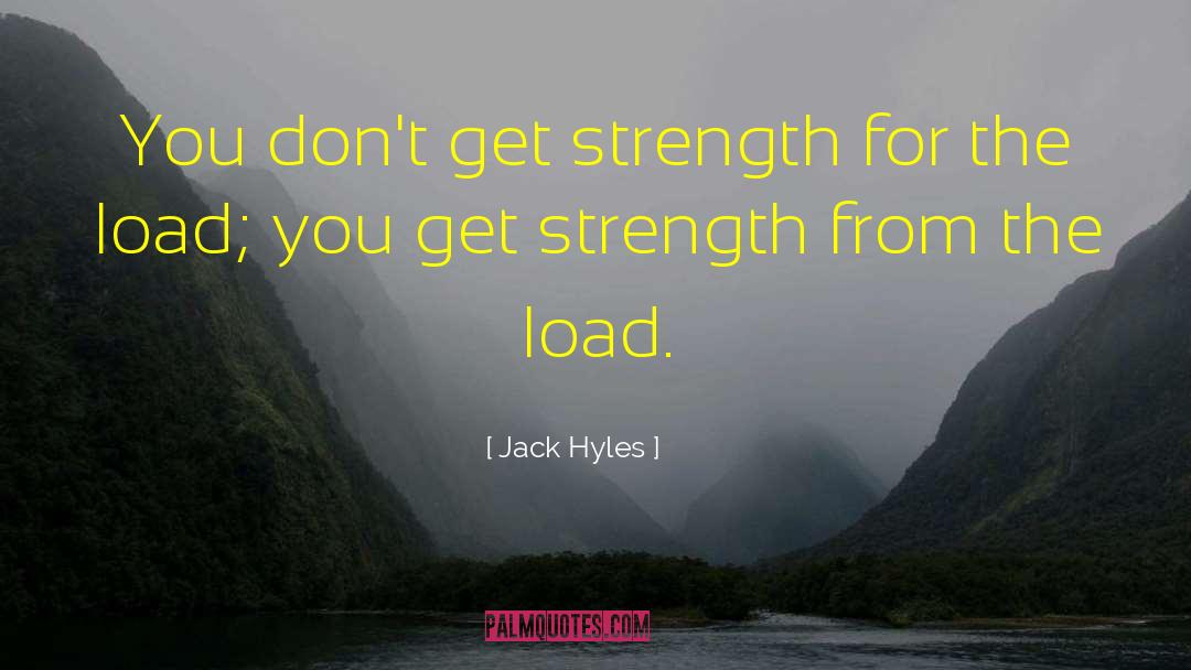 Jack Hyles Quotes: You don't get strength for