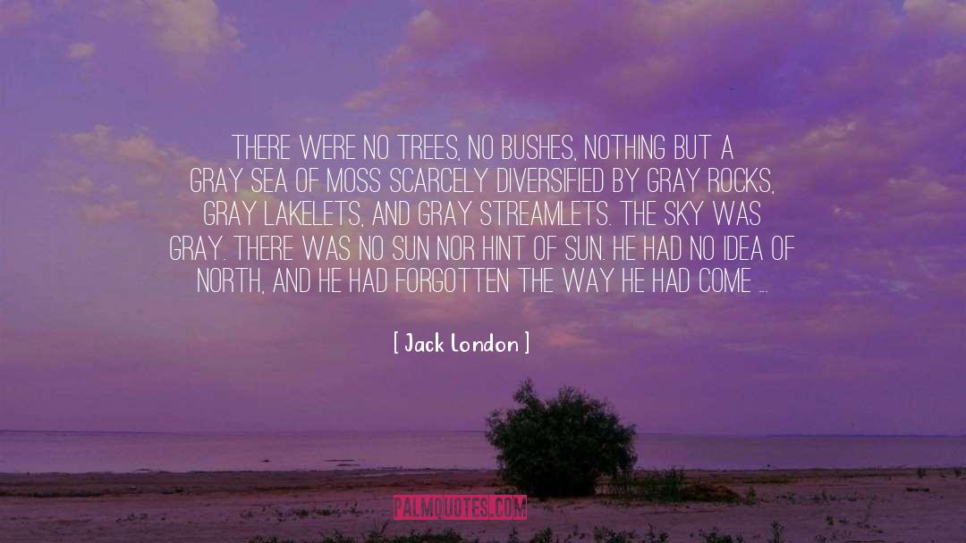 Jack London Quotes: There were no trees, no