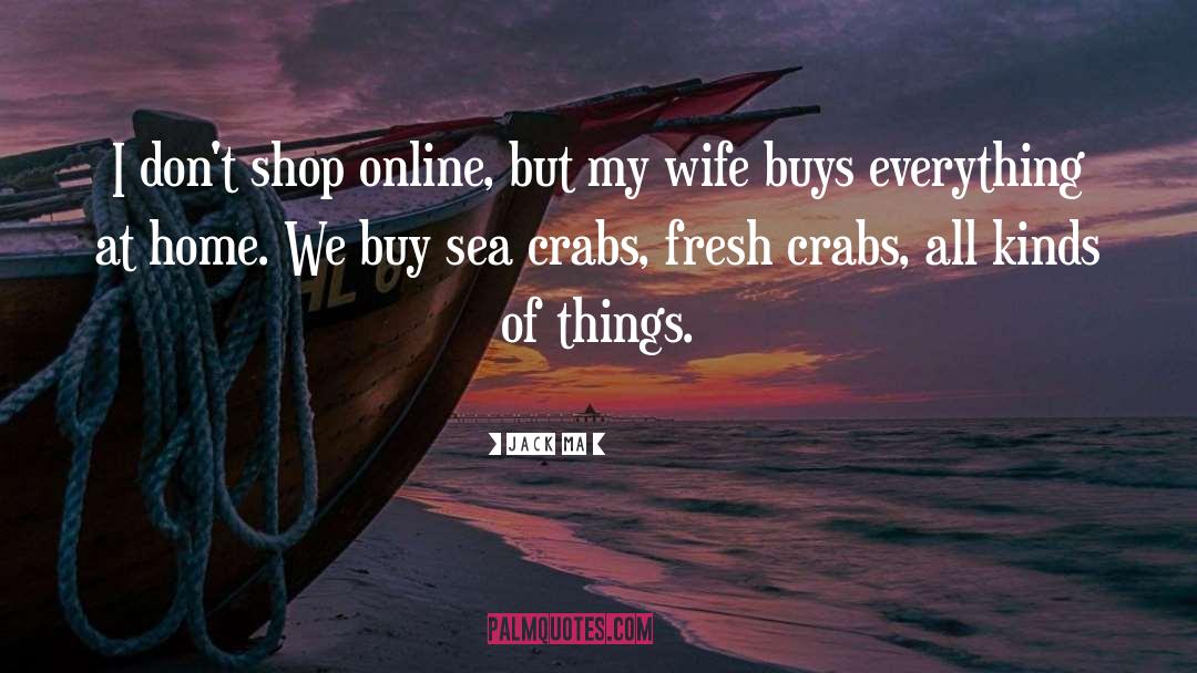 Jack Ma Quotes: I don't shop online, but