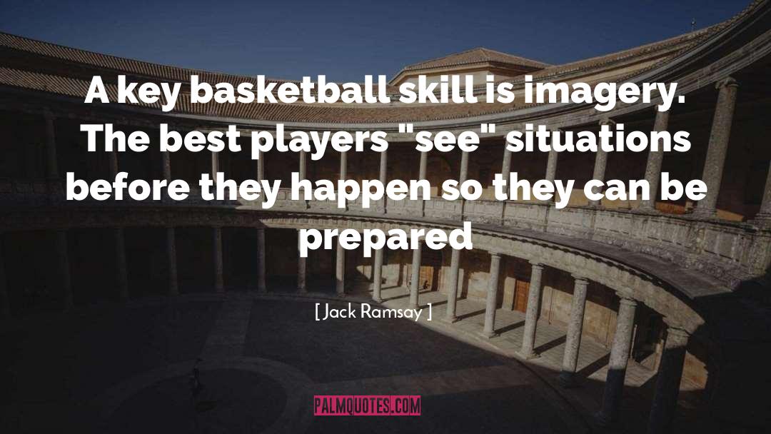 Jack Ramsay Quotes: A key basketball skill is