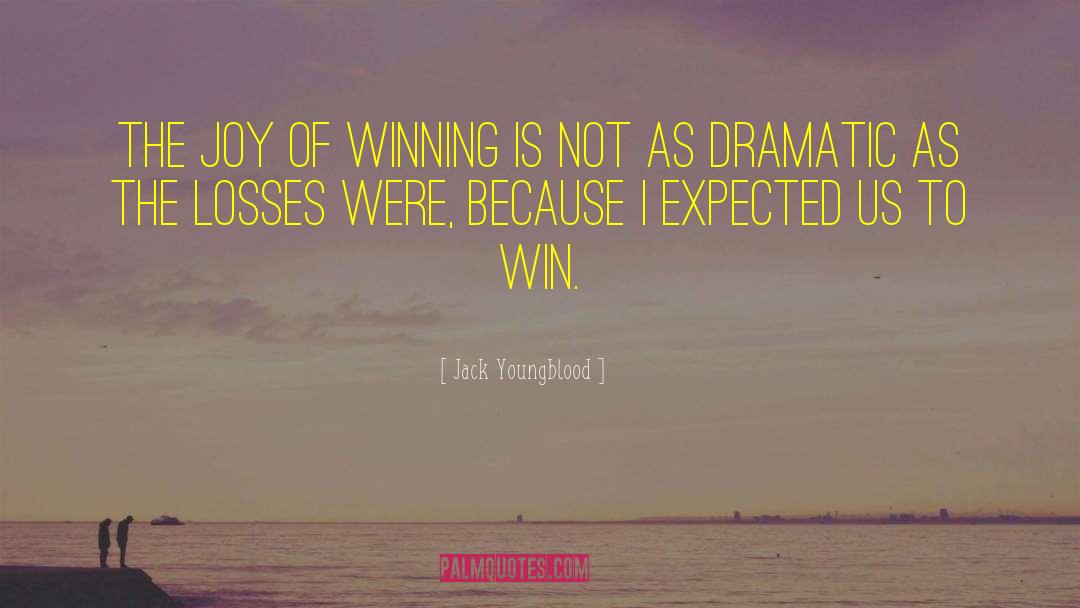 Jack Youngblood Quotes: The joy of winning is