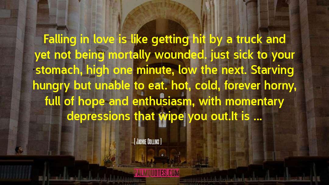 Jackie Collins Quotes: Falling in love is like