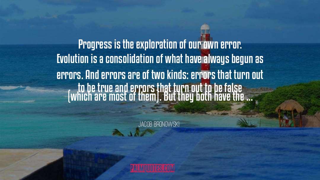 Jacob Bronowski Quotes: Progress is the exploration of