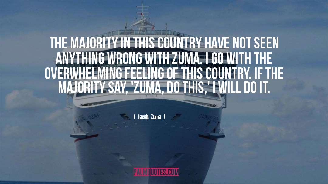 Jacob Zuma Quotes: The majority in this country