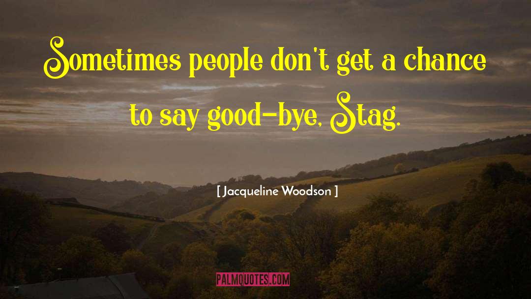 Jacqueline Woodson Quotes: Sometimes people don't get a