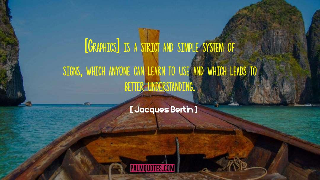 Jacques Bertin Quotes: [Graphics] is a strict and