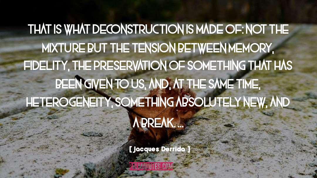 Jacques Derrida Quotes: That is what deconstruction is