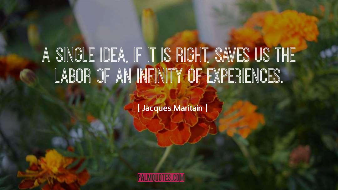 Jacques Maritain Quotes: A single idea, if it