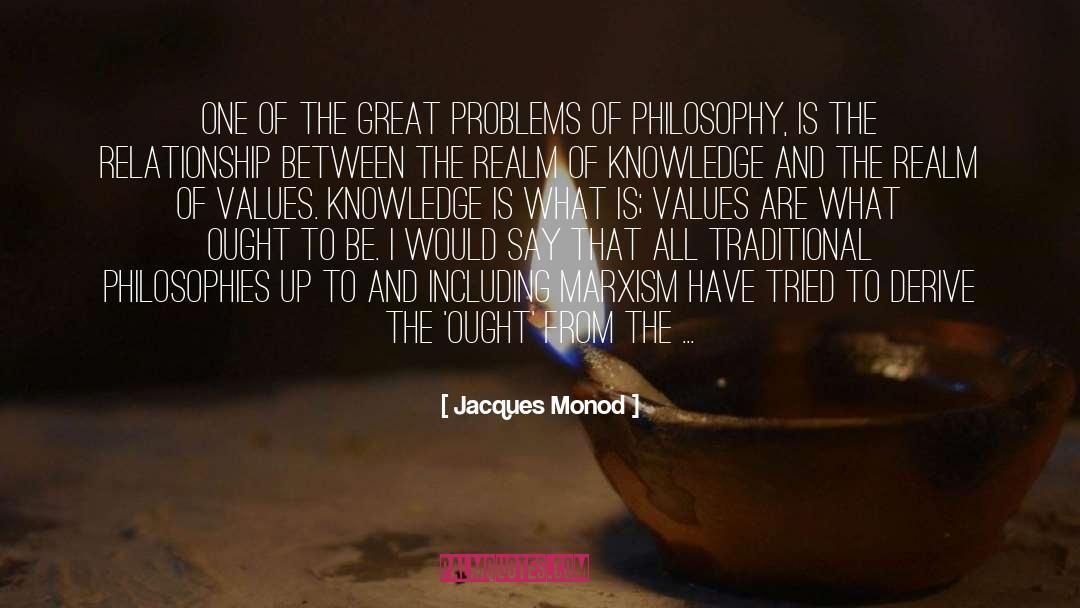 Jacques Monod Quotes: One of the great problems