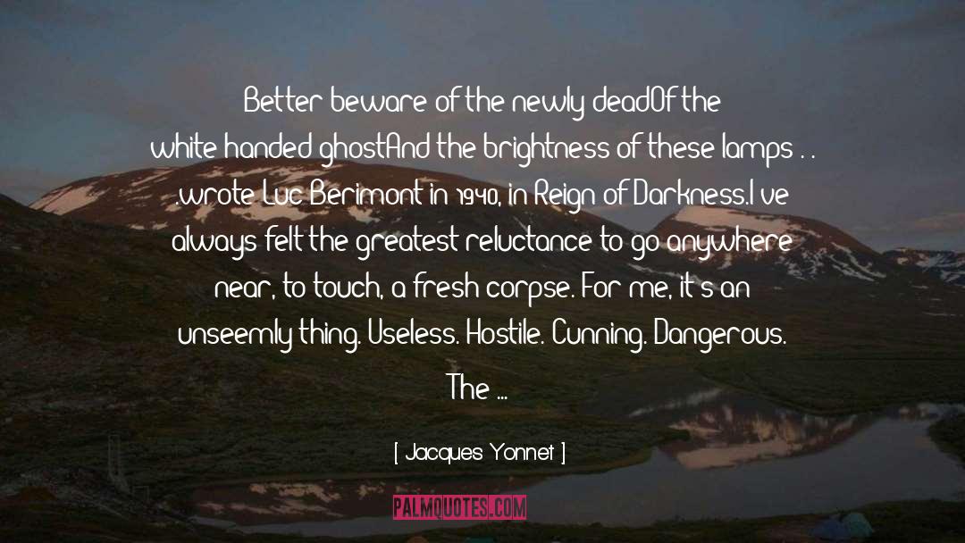 Jacques Yonnet Quotes: Better beware of the newly