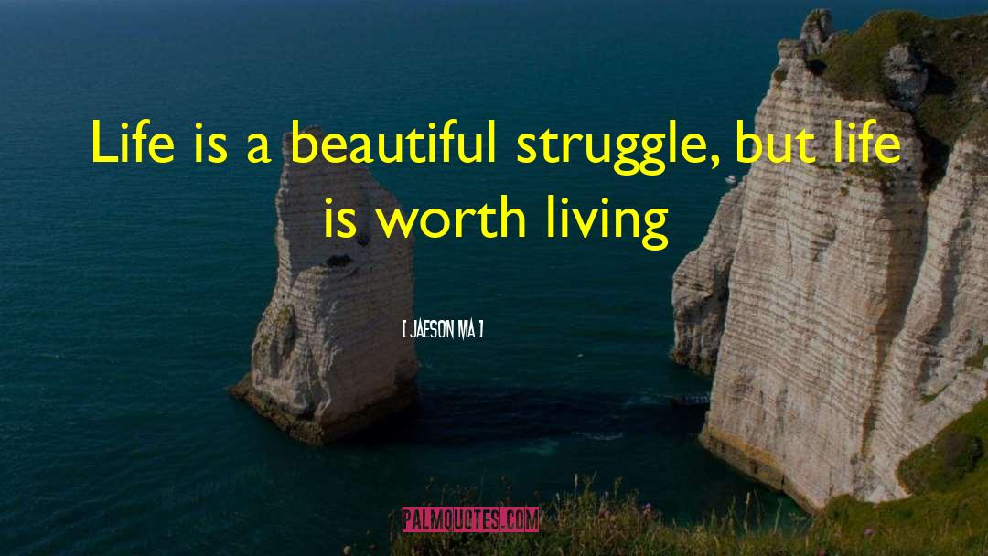 Jaeson Ma Quotes: Life is a beautiful struggle,