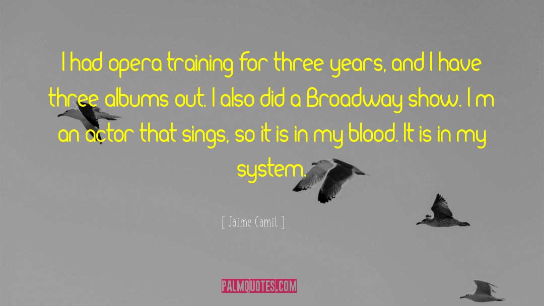 Jaime Camil Quotes: I had opera training for