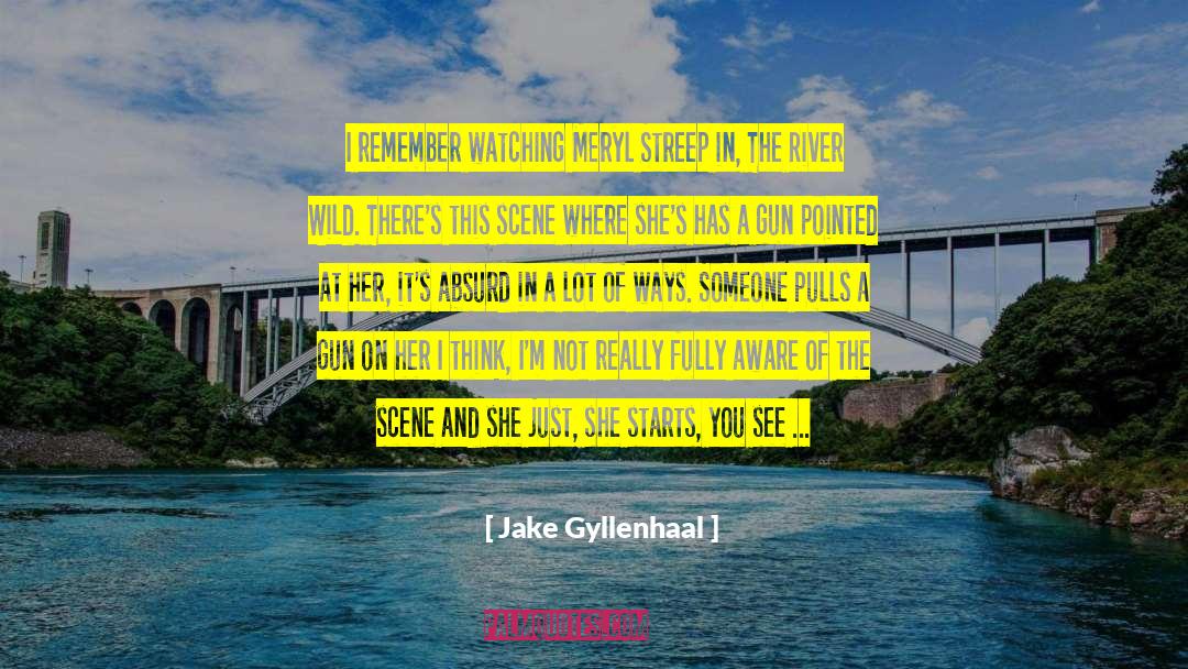 Jake Gyllenhaal Quotes: I remember watching Meryl Streep