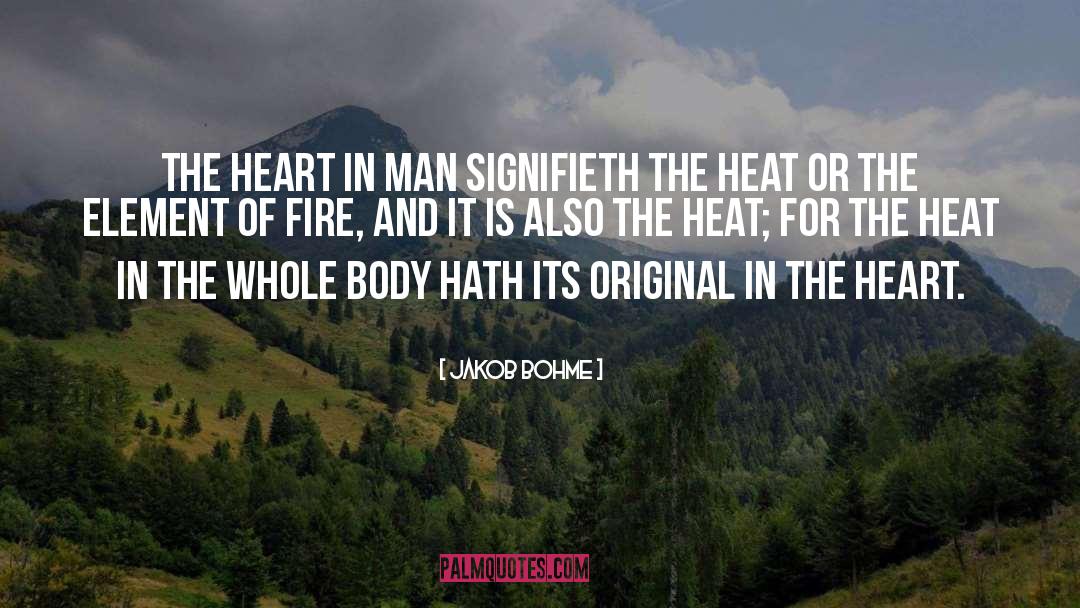 Jakob Bohme Quotes: The heart in man signifieth
