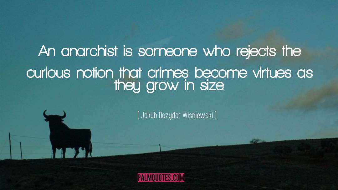 Jakub Bozydar Wisniewski Quotes: An anarchist is someone who