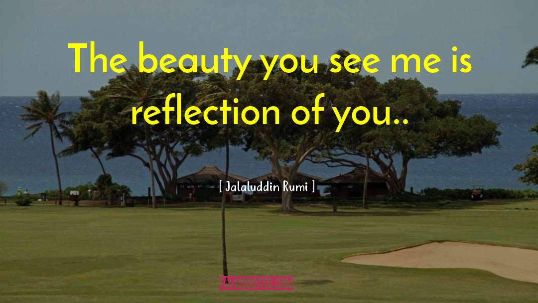 Jalaluddin Rumi Quotes: The beauty you see me