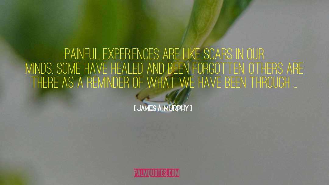 James A. Murphy Quotes: Painful experiences are like scars