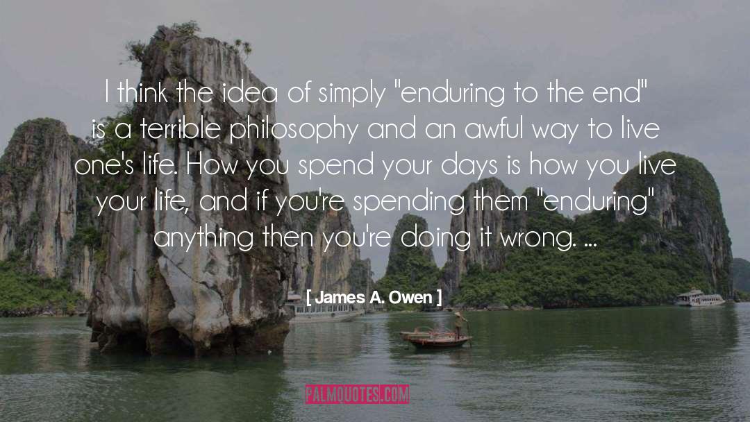 James A. Owen Quotes: I think the idea of