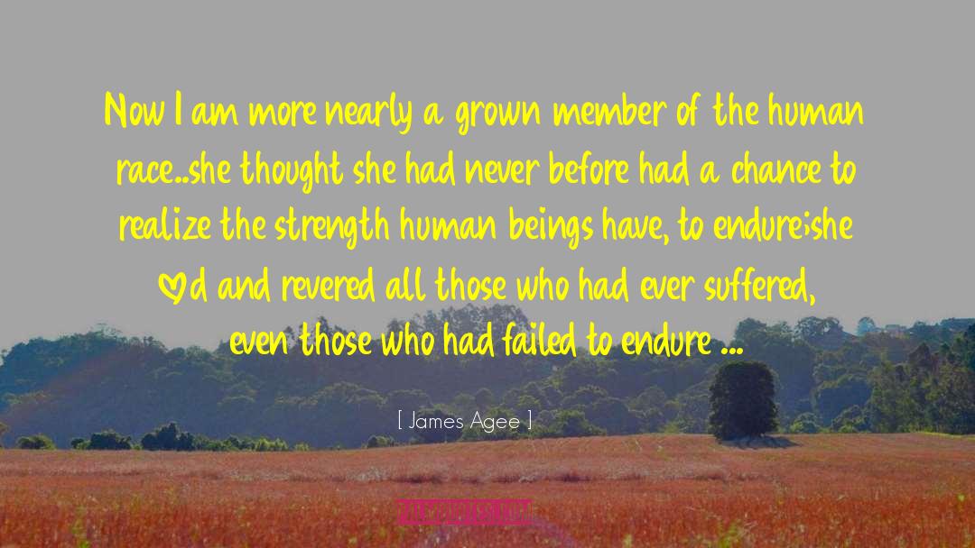 James Agee Quotes: Now I am more nearly