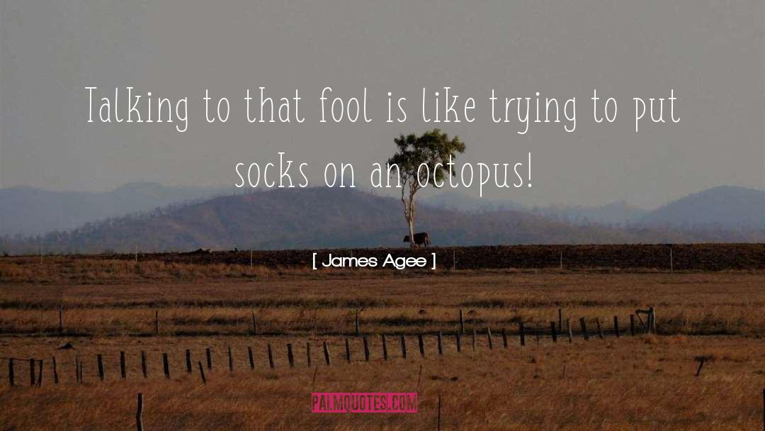 James Agee Quotes: Talking to that fool is