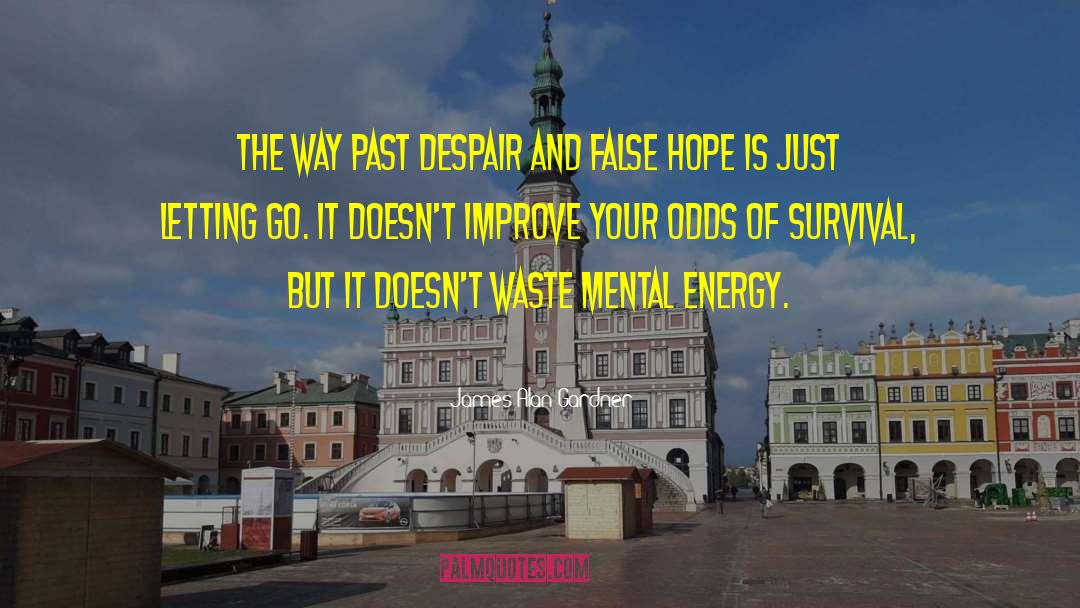 James Alan Gardner Quotes: The way past despair and