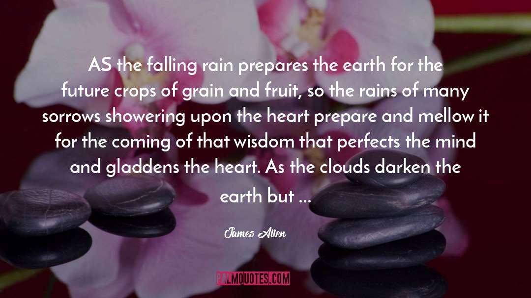 James Allen Quotes: AS the falling rain prepares