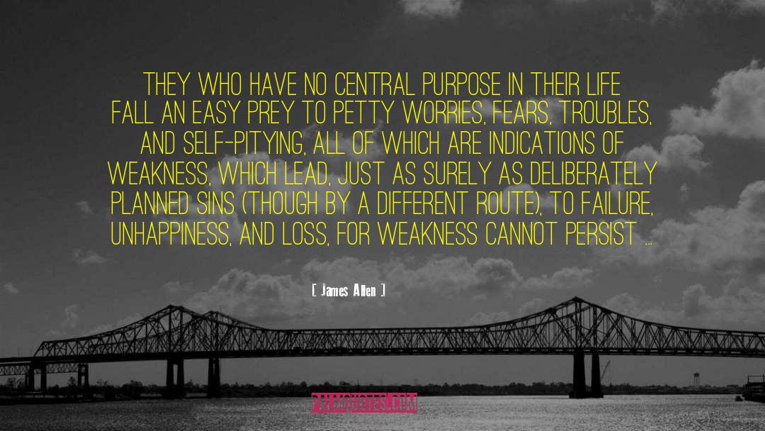 James Allen Quotes: They who have no central