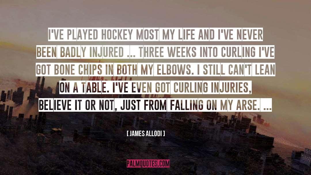 James Allodi Quotes: I've played hockey most my